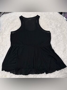 Mudd Black Peplum Tank Top